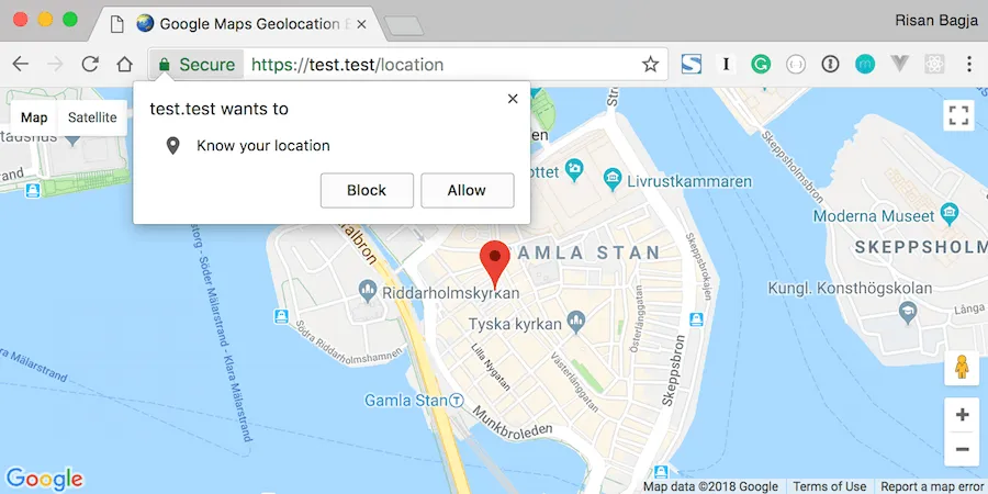 Permission to get your location