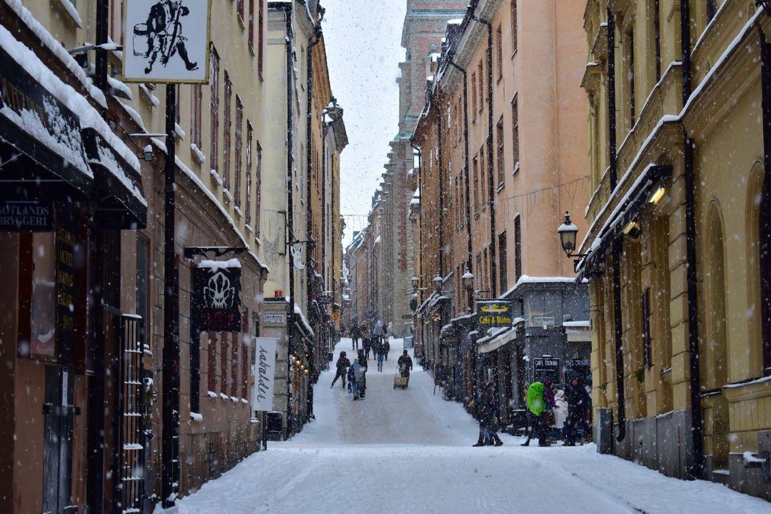 Suasana di Gamla Stan—kota tua.