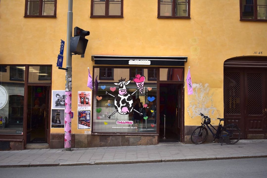 StikkiNikki—kedai gelato organik yang populer di Kota Stockholm.