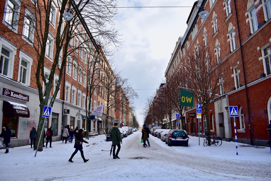 Suasana di daerah Mariatorget.