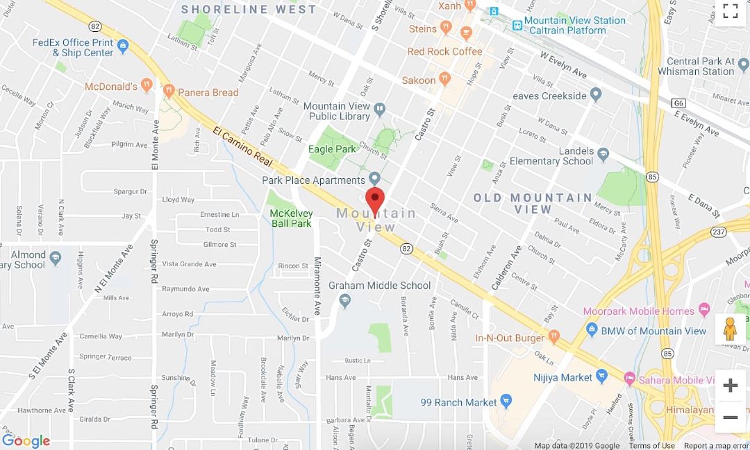 The default Google Maps marker