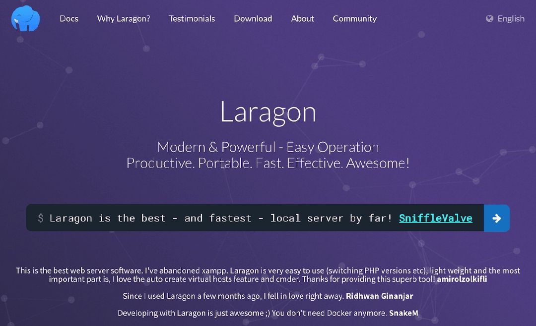 Website Laragon
